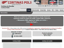 Tablet Screenshot of cortinaspol3.com.ar